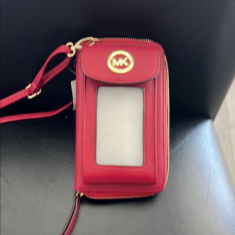 Michael Kors Red Wristlet Wallet